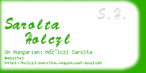 sarolta holczl business card